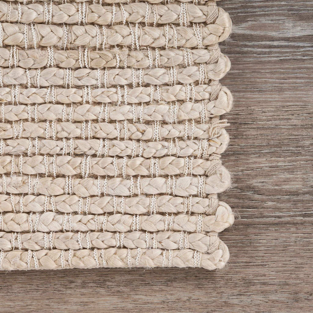 9' X 12' Natural Bleached Contemporary Area Rug - Homeroots - Flyclothing LLC