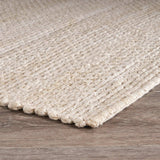 9' X 12' Natural Bleached Contemporary Area Rug - Homeroots - Flyclothing LLC