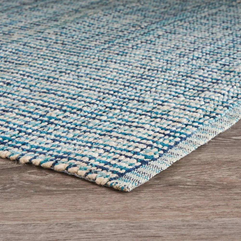5' X 8' Classic Blue Jute Area Rug - Homeroots - Flyclothing LLC