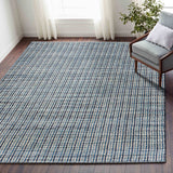 5' X 8' Classic Blue Jute Area Rug - Homeroots - Flyclothing LLC