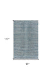 8' X 10' Blue Hand Loomed Area Rug - Homeroots - Flyclothing LLC