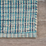 9' X 12' Blue Hand Loomed Area Rug - Homeroots - Flyclothing LLC