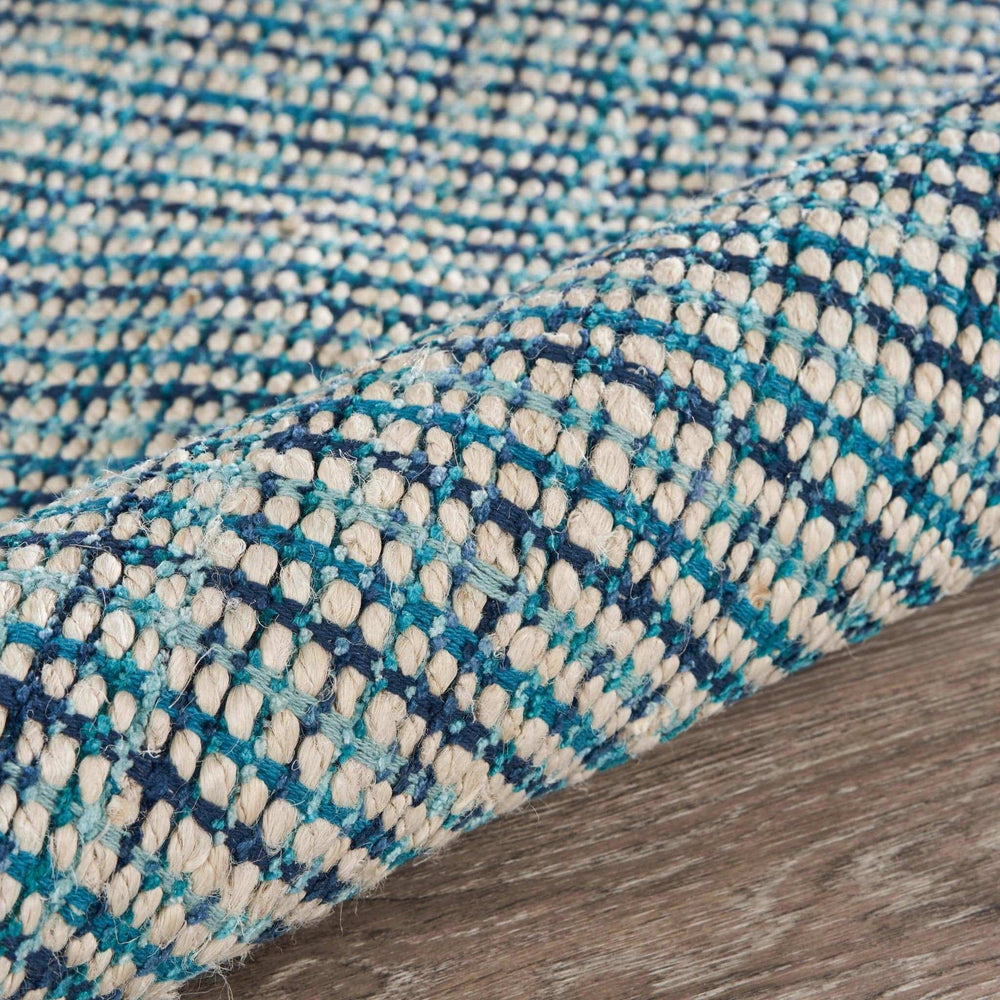 9' X 12' Blue Hand Loomed Area Rug - Homeroots - Flyclothing LLC