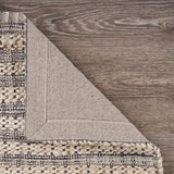 9' X 12' Brown and Gray Striped Area Rug - Homeroots - Flyclothing LLC