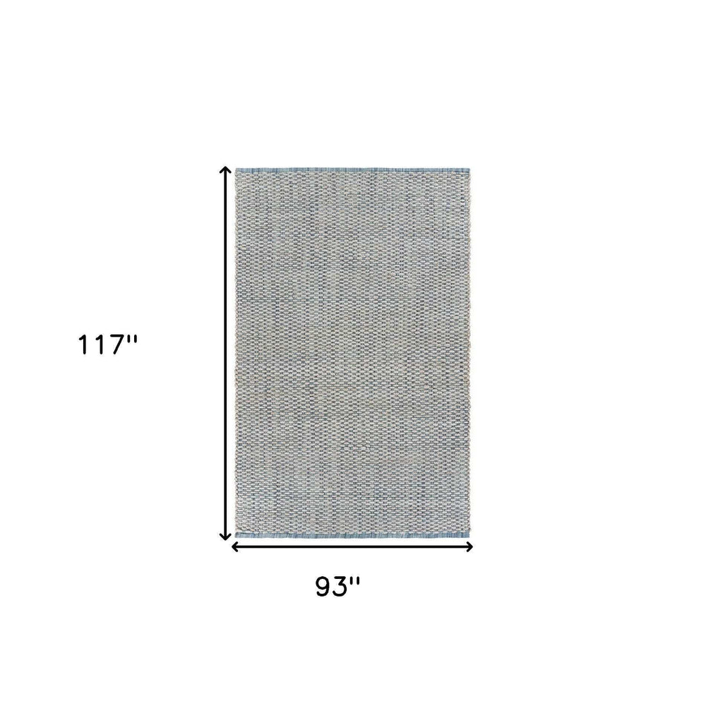 8' X 10' Blue and Beige Toned Area Rug - Homeroots - Flyclothing LLC