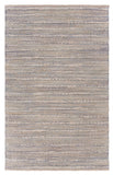 5' X 8' Blue and Cream Braided Jute Area Rug - Homeroots - Flyclothing LLC