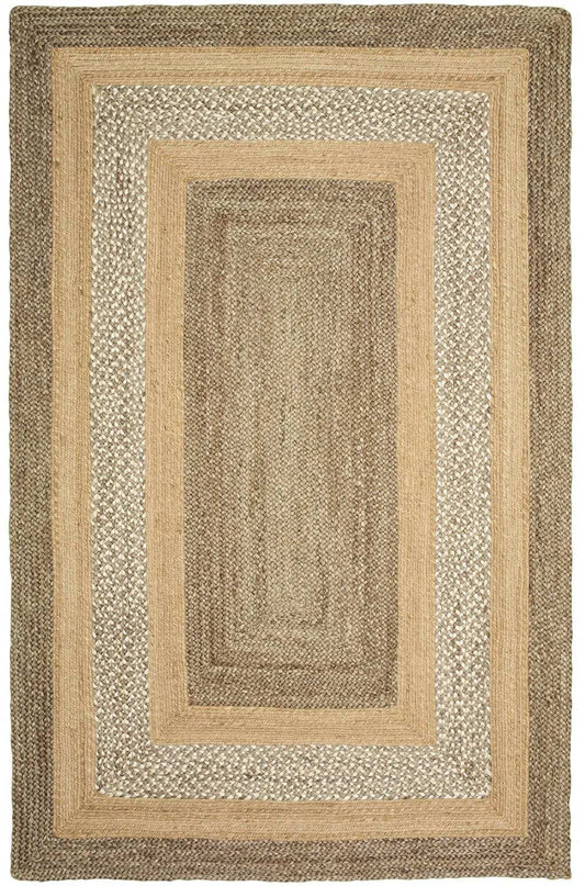 8' X 10' Tan Hand Braided Area Rug - Homeroots - Flyclothing LLC