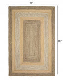 8' X 10' Tan Hand Braided Area Rug - Homeroots - Flyclothing LLC