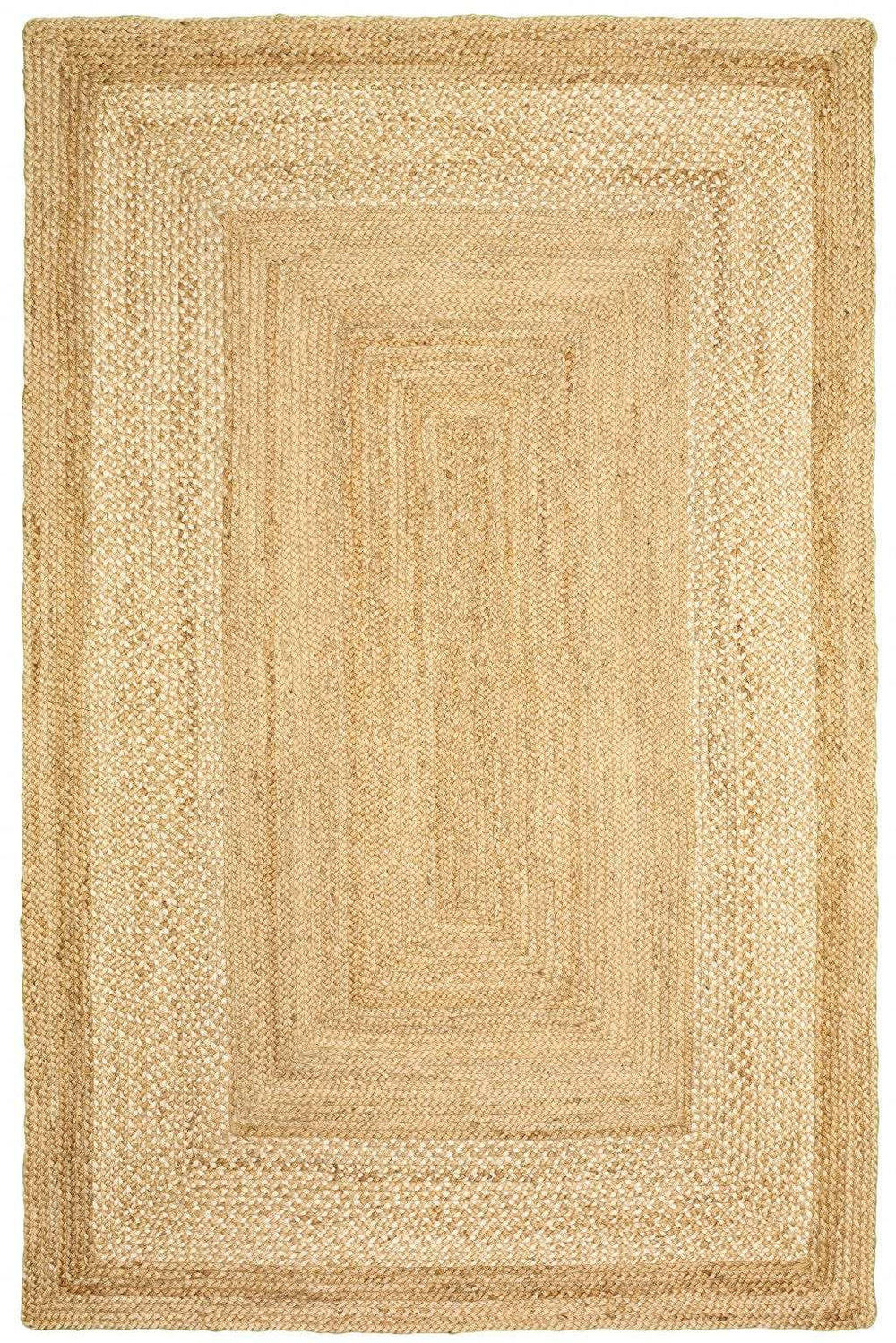8' X 10' Classic Tan Bordered Area Rug - Homeroots - Flyclothing LLC