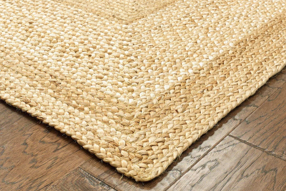 8' X 10' Classic Tan Bordered Area Rug - Homeroots - Flyclothing LLC