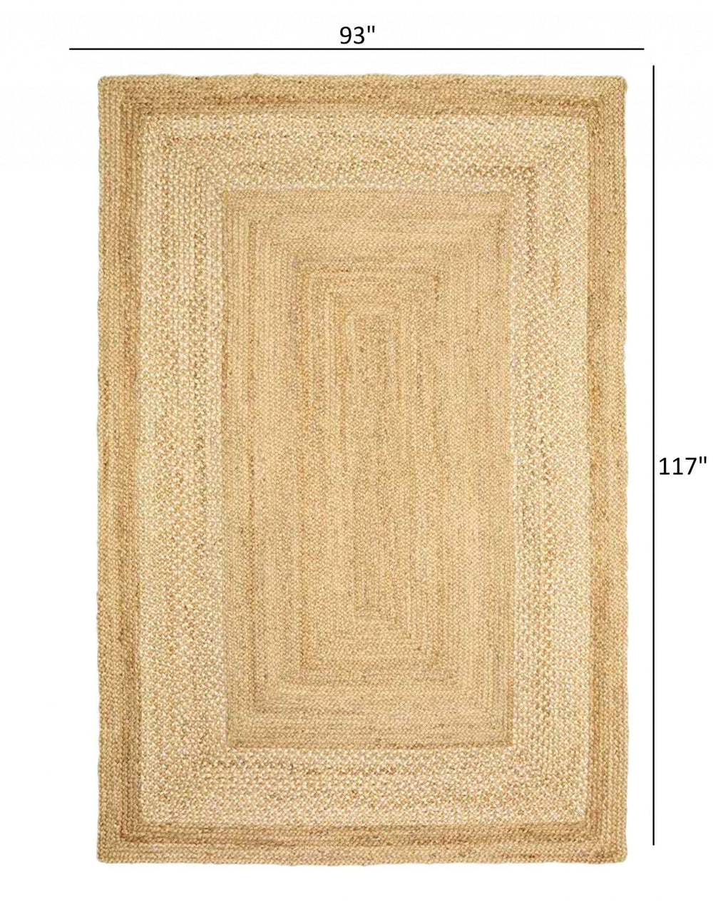 8' X 10' Classic Tan Bordered Area Rug - Homeroots - Flyclothing LLC