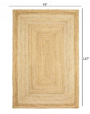 8' X 10' Classic Tan Bordered Area Rug - Homeroots - Flyclothing LLC