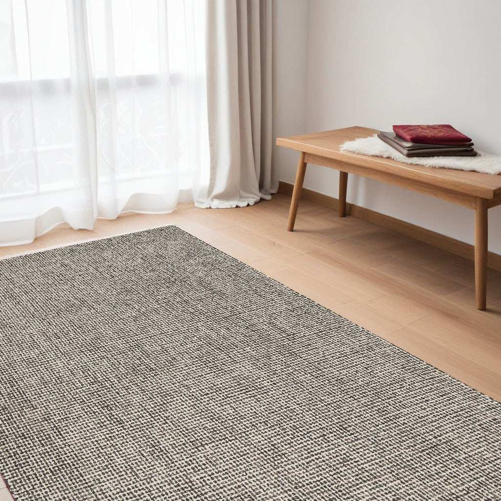 5' X 8' Gray Wool Handmade Area Rug - Homeroots - Flyclothing LLC