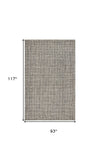 8' X 10' Gray Wool Handmade Area Rug - Homeroots - Flyclothing LLC