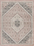 8' X 10' Gray and Soft Pink Traditional Area Rug - Homeroots - Flyclothing LLC