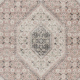 8' X 10' Gray and Soft Pink Traditional Area Rug - Homeroots - Flyclothing LLC