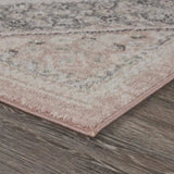 8' X 10' Gray and Soft Pink Traditional Area Rug - Homeroots - Flyclothing LLC