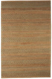 8' X 10' Seafoam and Tan Bohemian Striped Area Rug - Homeroots - Flyclothing LLC