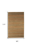 8' X 10' Seafoam and Tan Bohemian Striped Area Rug - Homeroots - Flyclothing LLC