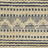 8' X 10' Blue and Beige Chevron Striped Area Rug - Homeroots - Flyclothing LLC