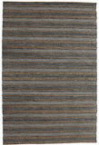 8' X 10' Black and Tan Decorative Striped Area Rug - Homeroots - Flyclothing LLC