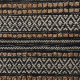 8' X 10' Black and Tan Decorative Striped Area Rug - Homeroots - Flyclothing LLC