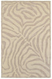 8’ x 10' Taupe Zebra Pattern Area Rug - Homeroots - Flyclothing LLC