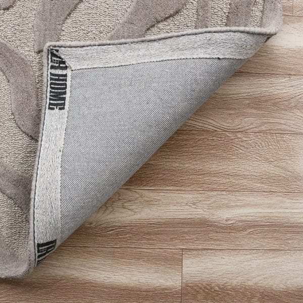 8’ x 10' Taupe Zebra Pattern Area Rug - Homeroots - Flyclothing LLC