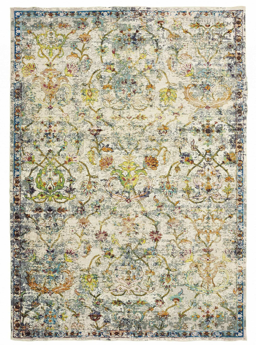 9' X 12' Beige Abstract Garden Area Rug - Homeroots - Flyclothing LLC