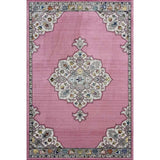 8' X 10' Pink Traditional Medallion Area Rug - Homeroots - Flyclothing LLC