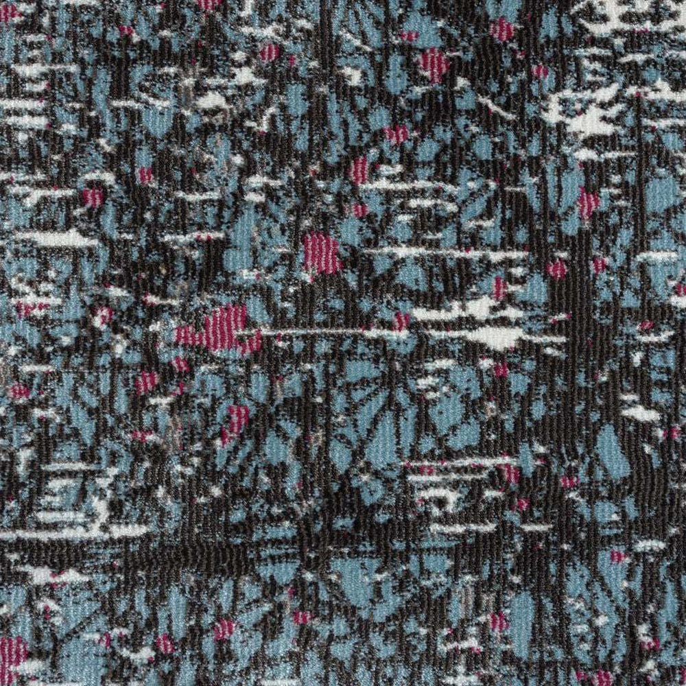 5' X 8' Blue Chaotic Strokes Area Rug - Homeroots - Flyclothing LLC