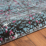 5' X 8' Blue Chaotic Strokes Area Rug - Homeroots - Flyclothing LLC
