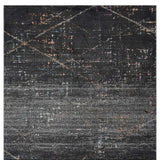 5' X 8' Distressed Black Abstract Area Rug - Homeroots - Flyclothing LLC