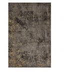 5' X 8' Gray and Yellow Abstract Sprinkle Area Rug - Homeroots - Flyclothing LLC