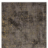 5' X 8' Gray and Yellow Abstract Sprinkle Area Rug - Homeroots - Flyclothing LLC