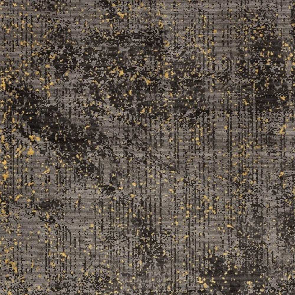 5' X 8' Gray and Yellow Abstract Sprinkle Area Rug - Homeroots - Flyclothing LLC