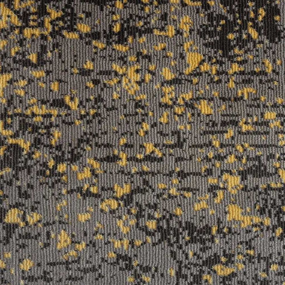 8' X 10' Gray and Yellow Abstract Sprinkle Area Rug - Homeroots - Flyclothing LLC