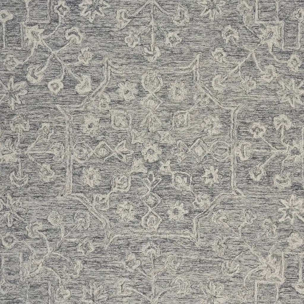 3' x 5' Gray Floral Finesse Area Rug - Homeroots - Flyclothing LLC
