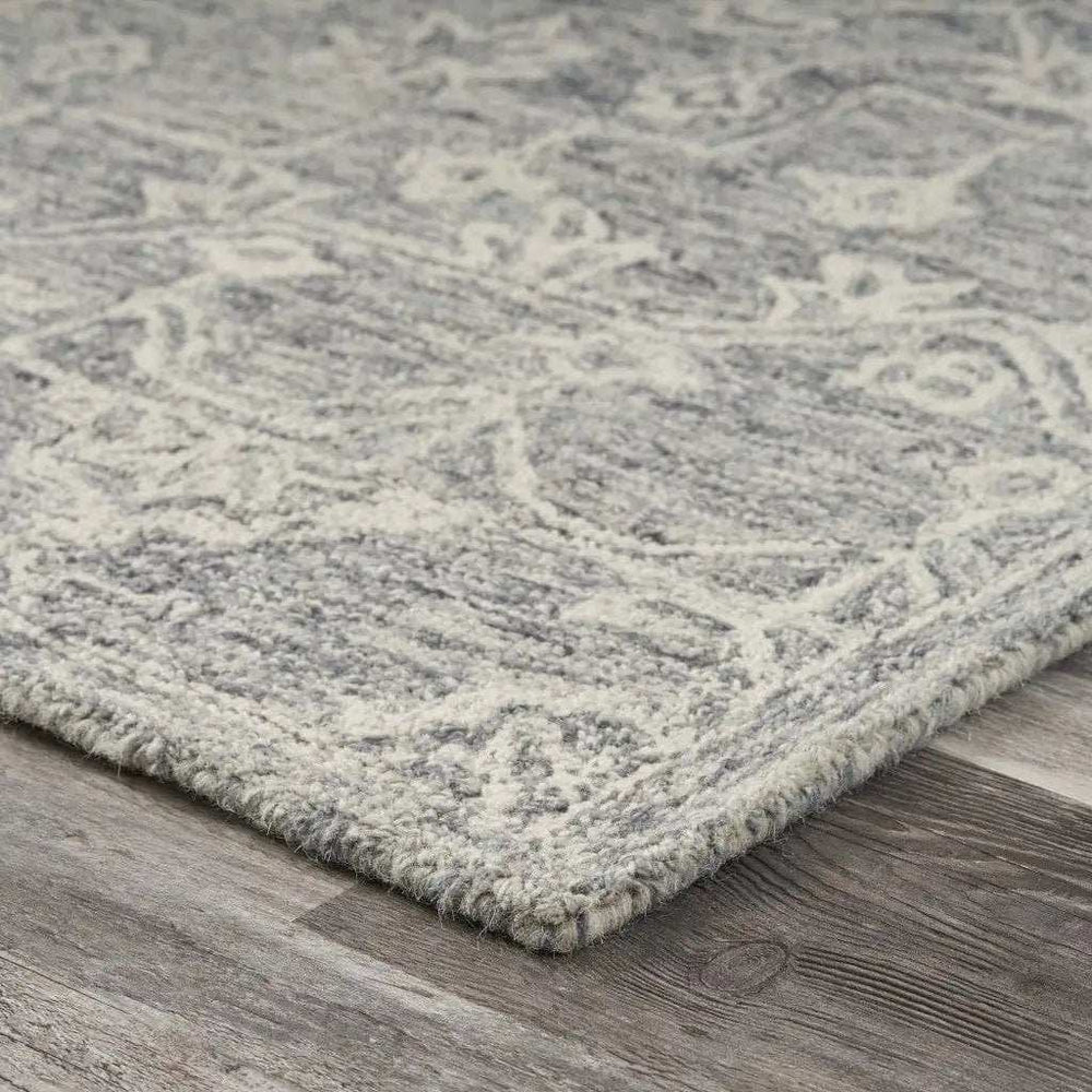 3' x 5' Gray Floral Finesse Area Rug - Homeroots - Flyclothing LLC