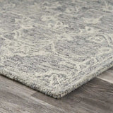 3' x 5' Gray Floral Finesse Area Rug - Homeroots - Flyclothing LLC