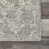 3' x 5' Gray Floral Finesse Area Rug - Homeroots - Flyclothing LLC