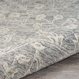 5' X 7' Gray Floral Finesse Area Rug - Homeroots - Flyclothing LLC