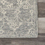 5' X 7' Gray Floral Finesse Area Rug - Homeroots - Flyclothing LLC