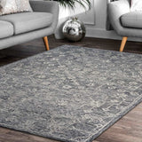 5' X 7' Gray Floral Finesse Area Rug - Homeroots - Flyclothing LLC