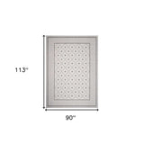 8' X 9' Gray Indoor Outdoor Area Rug - Homeroots - Flyclothing LLC