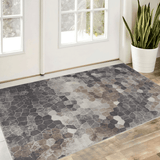 2' X 3' Beige Cobblestone Pattern Scatter Rug - Homeroots - Flyclothing LLC