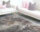 7' X 10' Beige Cobblestone Pattern Area Rug - Homeroots - Flyclothing LLC