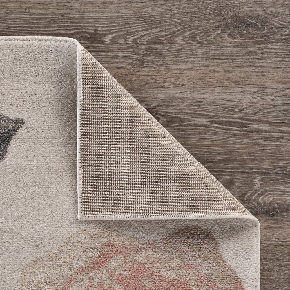 8' X 10' Pink and Ivory Area Rug - Homeroots - Flyclothing LLC