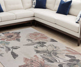 8' X 10' Pink and Ivory Area Rug - Homeroots - Flyclothing LLC