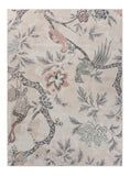 8' X 10' Soft Beige Birds and Trees Area Rug - Homeroots - Flyclothing LLC